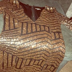 Low cut shimmer dress